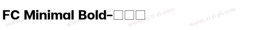 FC Minimal Bold字体转换